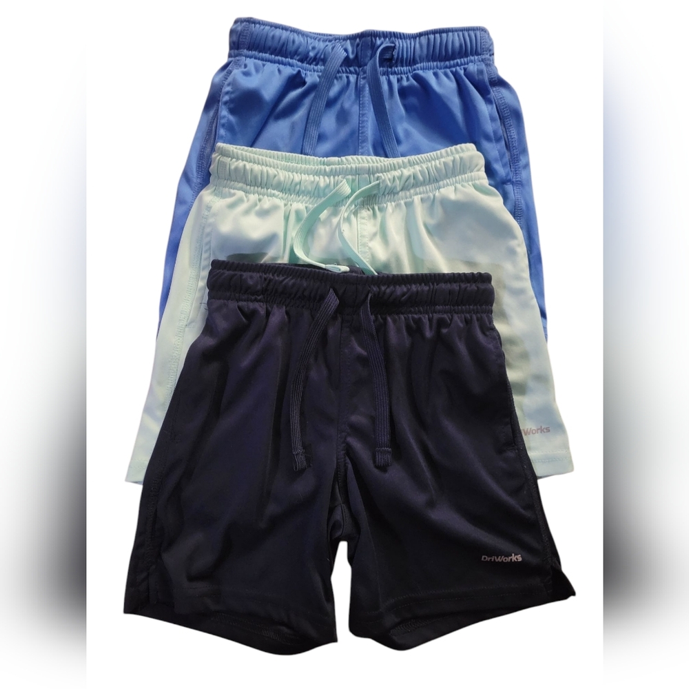 Lot Of Three (3) Athletic Works Shorts For Boys Size XS (4-5)